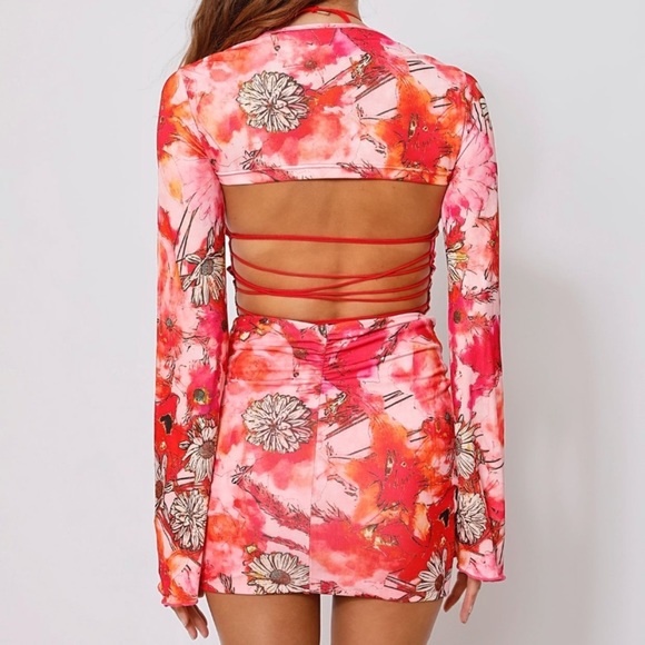 Tiger Mist Dresses & Skirts - Tiger mist 2 piece set red floral ‘lovilla’ set